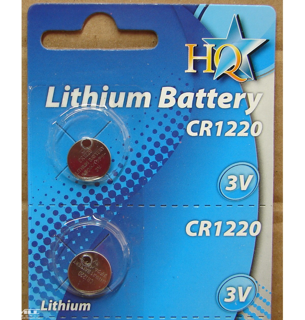 CR1220, elem - Árwill Elektronic
