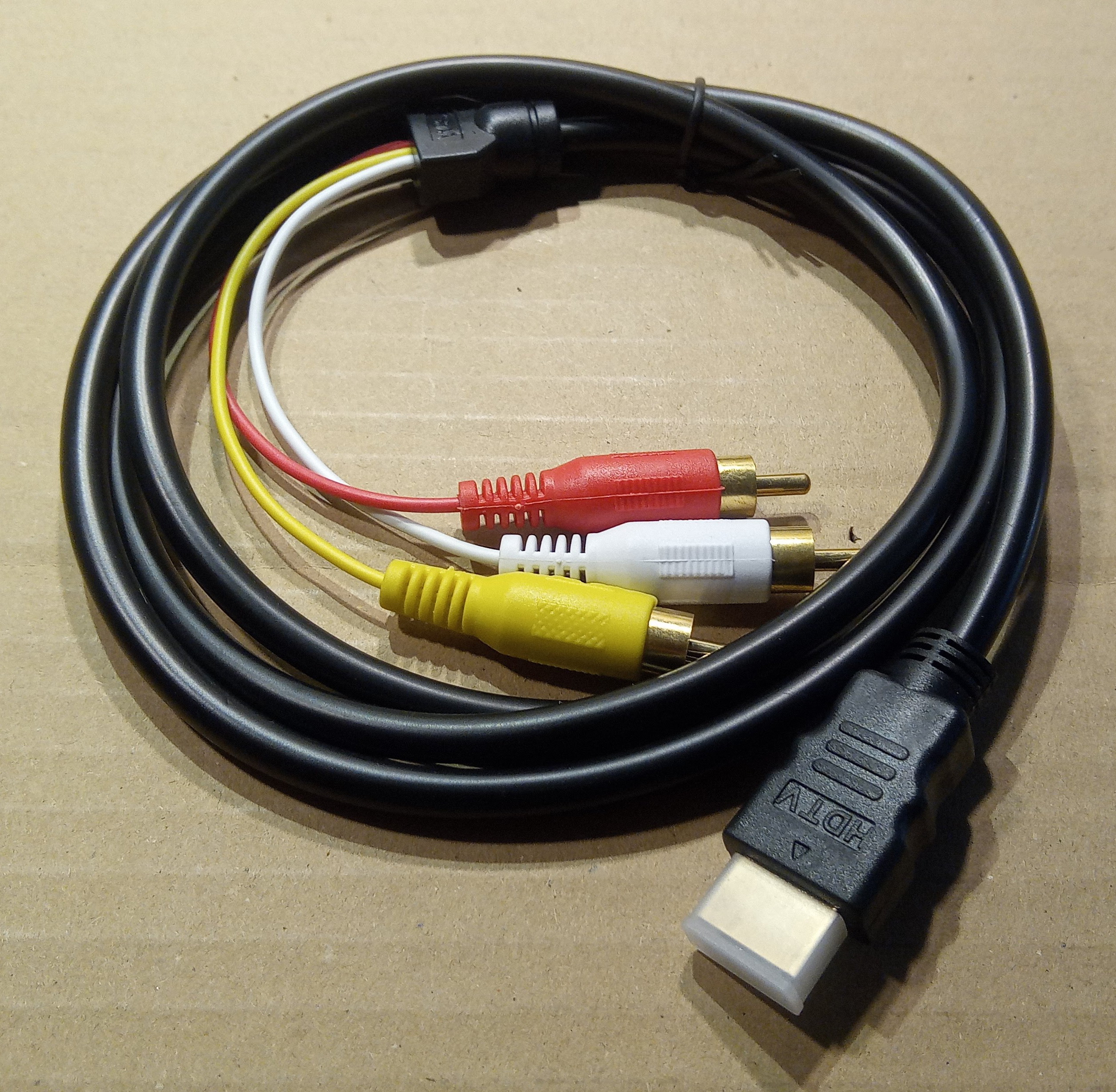 HDMI/RCA kábel, 1,5m - Árwill Elektronic